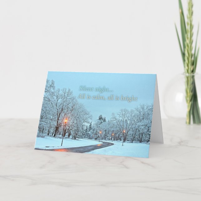 Holiday Card - Silent Night - with description (Front)
