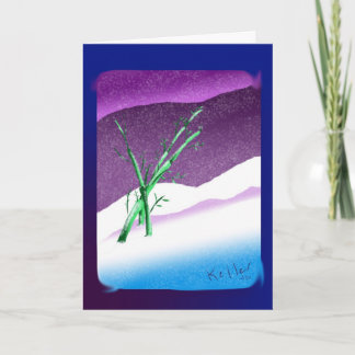 Holiday Card with Bamboo