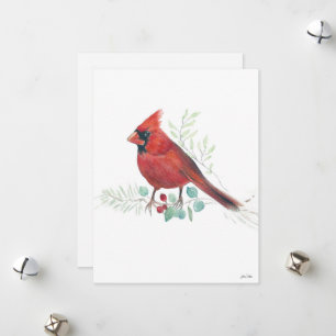 Holiday Cardinal Art Card