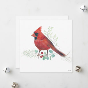 Holiday Cardinal Art Card