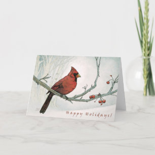 Holiday Cardinal Greeting Card