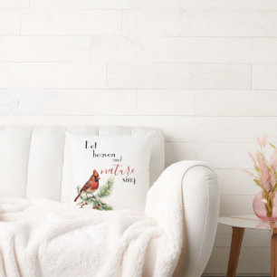 Holiday Cardinal Inspirational Home Decor Cushion