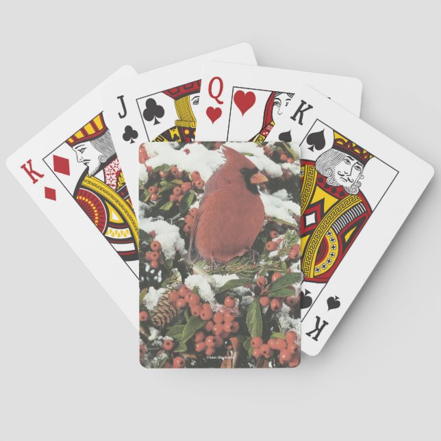 Holiday Cardinal Playing Cards (Back)