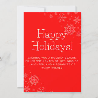 Holiday Cards for Your Technology Friends