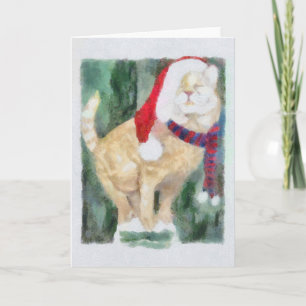 Holiday Cat Card