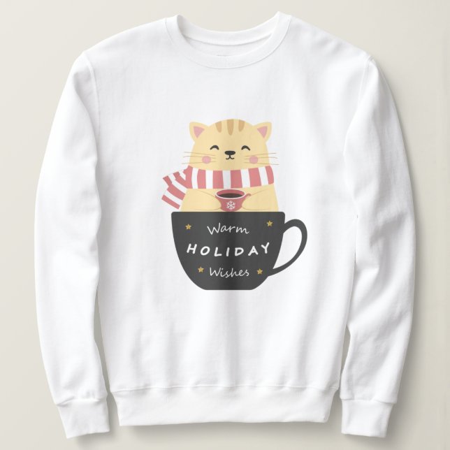 Holiday Cat Sweatshirt (Design Front)