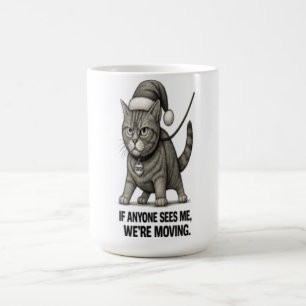 Holiday Cat “We’re Moving" Coffee Mug