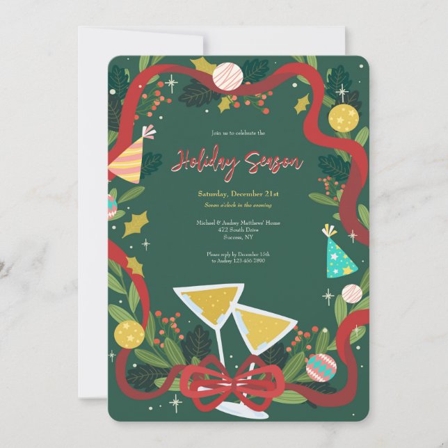 Holiday Celebration Invitations (Front)