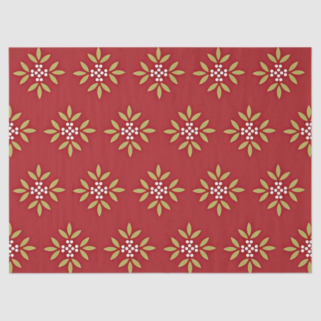 Holiday Celebration Pattern Tissue Paper (Front)