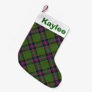 Holiday Charm Clan Cochrane Tartan Small Christmas Stocking