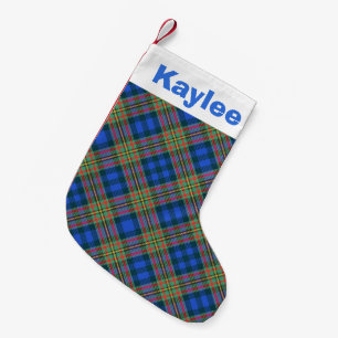 Holiday Charm Clan MacLellan Tartan Small Christmas Stocking