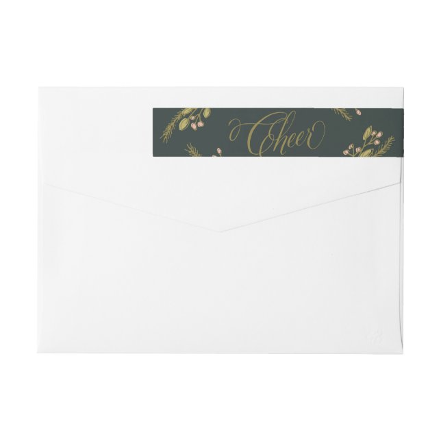 Holiday Cheer Botanicals Wrap Around Label (Back)