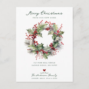 Holiday Cheer Christmas Moving Announcement