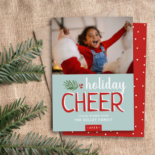 Holiday Cheer Christmas Photo Card