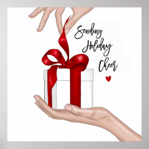 Holiday Cheer Christmas Poster 