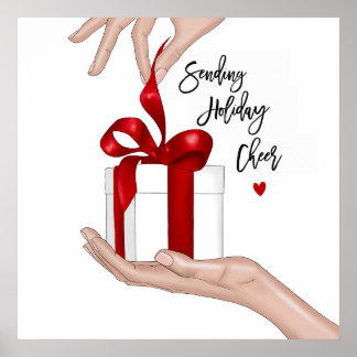 Holiday Cheer Christmas Poster 