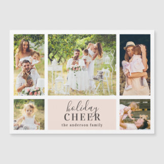 Holiday Cheer Collage | Pink Christmas Photo