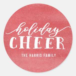 Holiday Cheer Custom Holiday Sticker