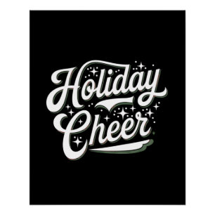 Holiday Cheer Digital Art Design Poster