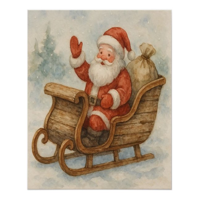 Holiday Cheer – Elegant Christmas Poster Art (Front)