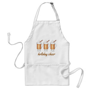 Holiday Cheer Hot Buttered Rum Christmas Apron