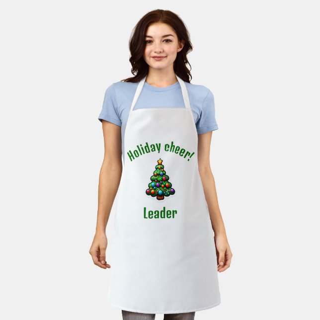 Holiday cheer-leader Christmas fun Apron (Worn)