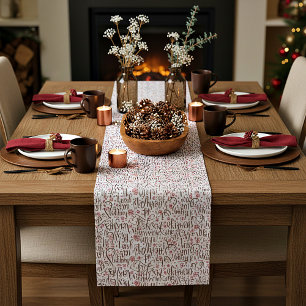 Holiday cheer long table runner
