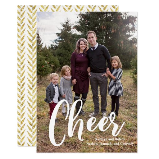 Image of Holiday Cheer Modern Photo Christmas Card