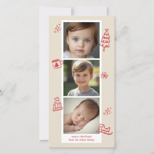 Holiday Cheer Photo Strip Card