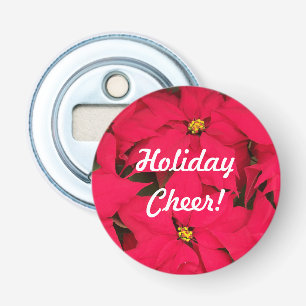 Holiday Cheer Poinsettias Bottle Opener