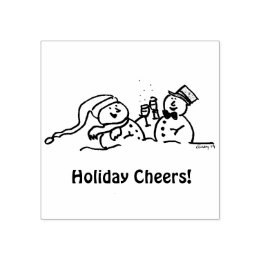 Holiday Cheer Rubber Stamp