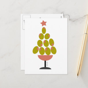 Holiday 'CHEERS!' Olive Tree design