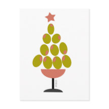 Holiday 'CHEERS!' Olive Tree design