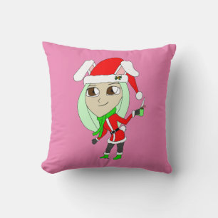 holiday chibi  bunnygirl cushion