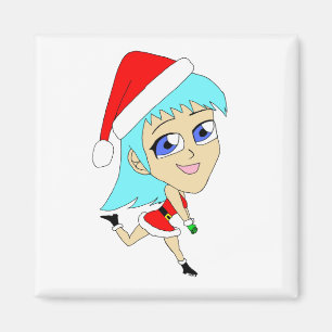 holiday chibi magnet