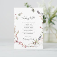 Holiday Chic Botanical | White Wishing Well Card