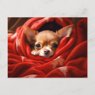 Holiday Chihuahua Postcard