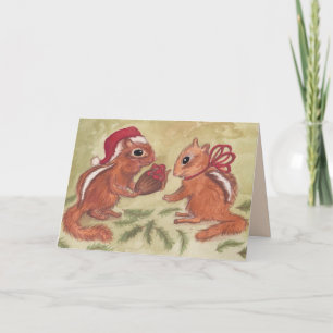 Holiday Chipmunks Card