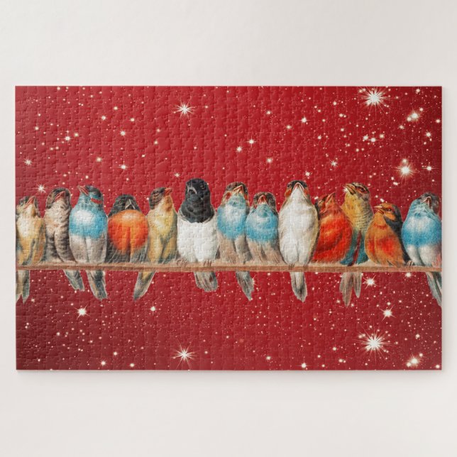 Holiday Chirping Jigsaw Puzzle (Horizontal)