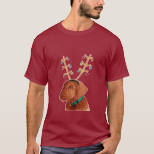 Holiday Chocolate Lab t-shirt