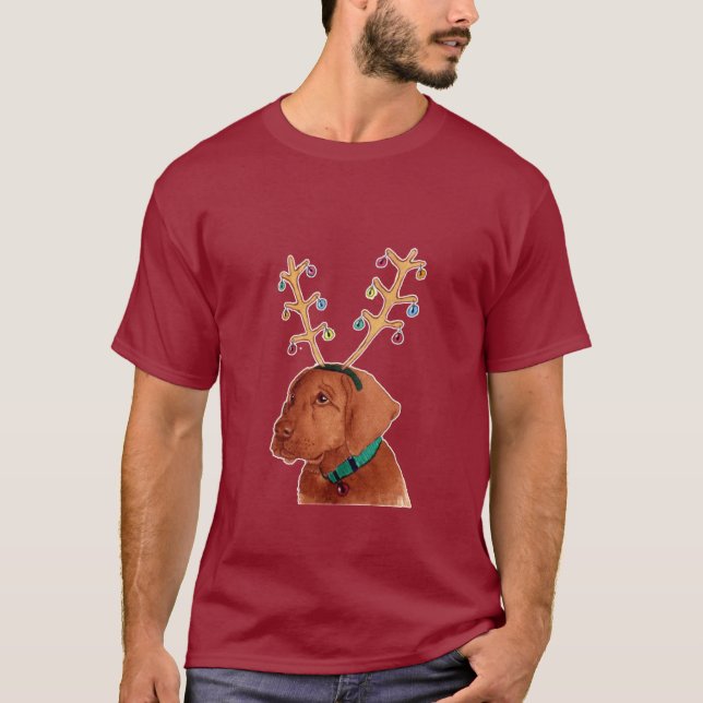 Holiday Chocolate Lab t-shirt (Front)