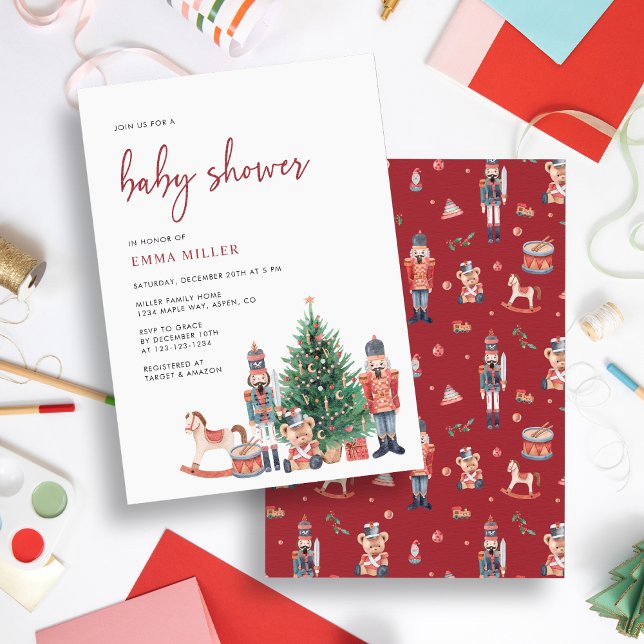 Holiday Christmas Baby Shower Invitation (Holiday Christmas Baby Shower Invitation
)