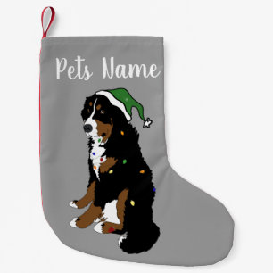 Holiday Christmas Bernese Mountain Dog Small Christmas Stocking