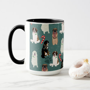 Holiday Christmas Big Dogs Mug
