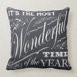 holiday Christmas chalkboard Cushion