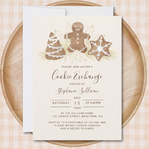 Holiday Christmas Cookie Exchange Party Invitation