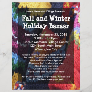 Holiday Christmas Craft Show Bazaar Flyer