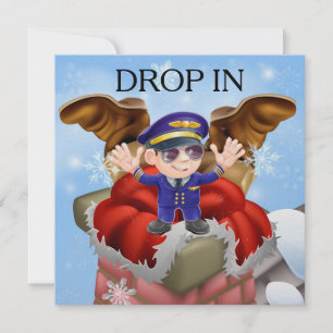 Holiday - Christmas DROP IN Invitation