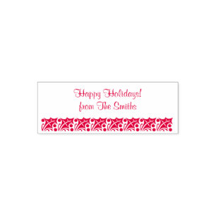 Holiday Christmas Holly 4Regina Self-inking Stamp