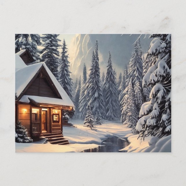 Holiday  Christmas New Year Postcard (Front)